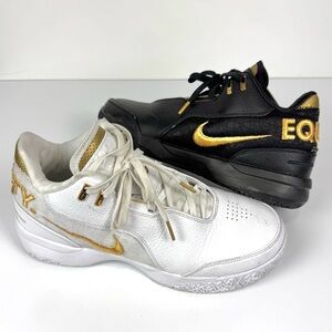 Nike Zoom Lebron NXXT Gen AMPD "Equity" Basketball Shoes Mens Sz 10 White /Black